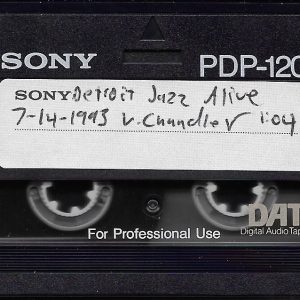 A scan of a SONY PDP-120 digital audio tape or DAT recording of a performance by the Vincent Chandler quintet.