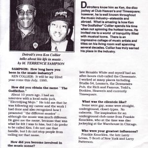Scan of Kick! magazine interview with Ken Collier.